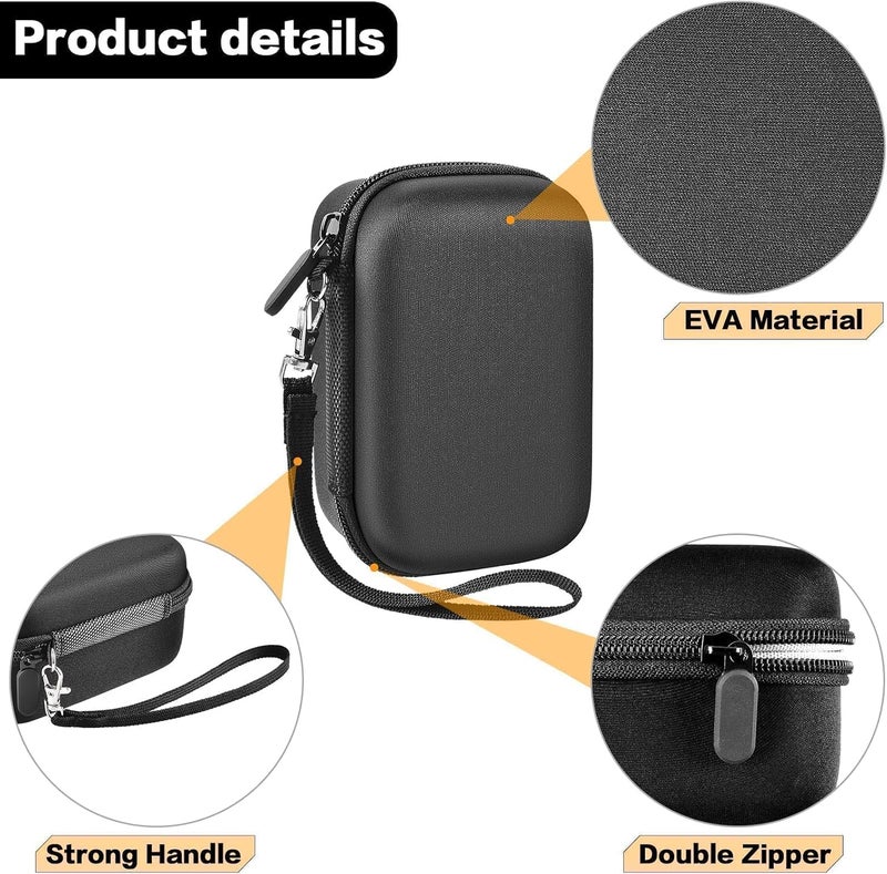 Grapsa Digital Camera Case Compatible with Duluvulu for Oiadek for Zostuic for TEBNGIHNM for Canon G7 X Mark III/II 4K Vlogging Camera. Storage Holder Bag for Canon PowerShot (Box Only) - Grey Inner - Image 3